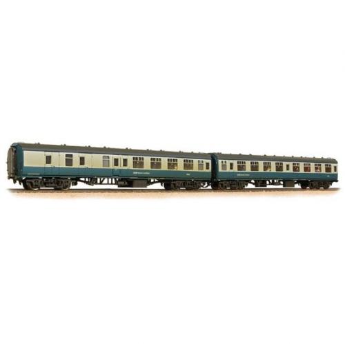 39-003 Bachmann MK1 Coach Pack - BR Blue/Grey with NSE Flashes